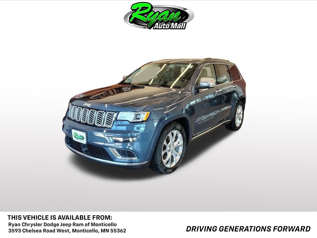 Pacific Blue Clearcoat 2020 Jeep Grand Cherokee SUV / Crossover Four-Wheel Drive 8-Speed Automatic