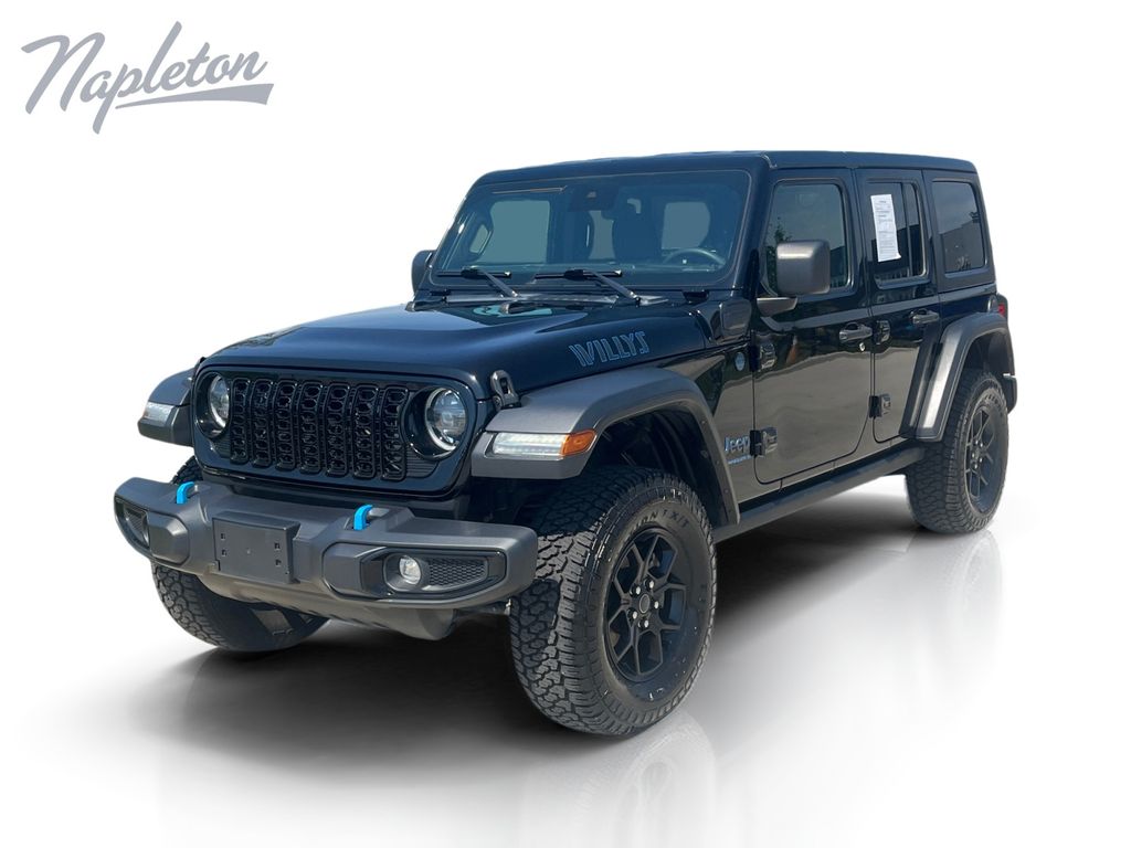 Black Clearcoat 2024 Jeep Wrangler 4xe SUV / Crossover Four-Wheel Drive 8-Speed Automatic