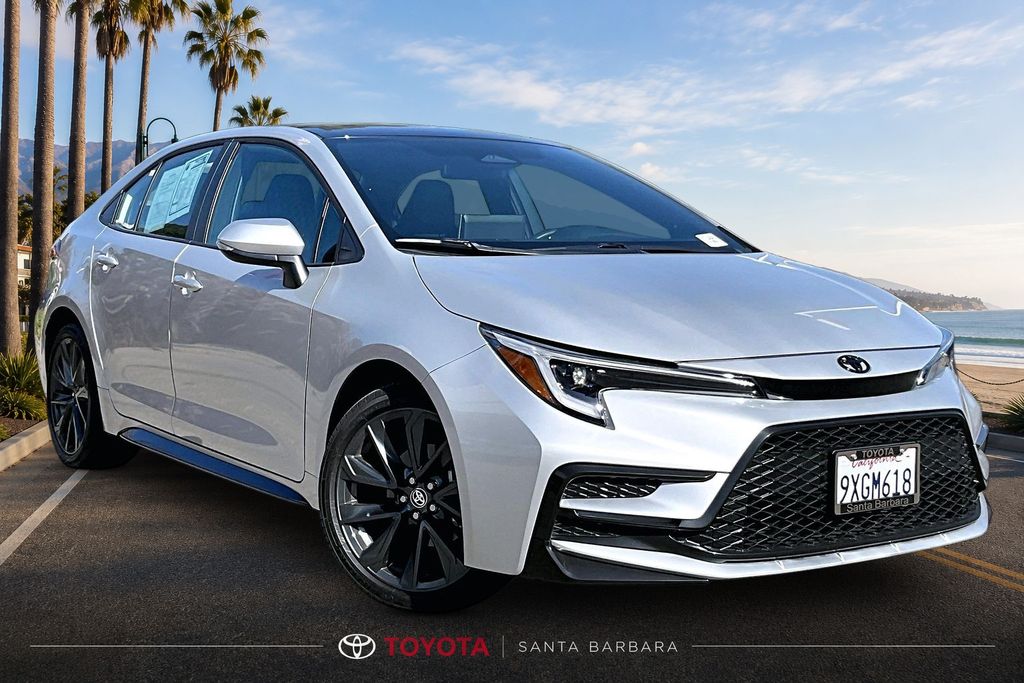 Classic Silver Metallic/Midnight Black Metallic 2026 Toyota Corolla Sedan Front-Wheel Drive Continuously Variable Transmission