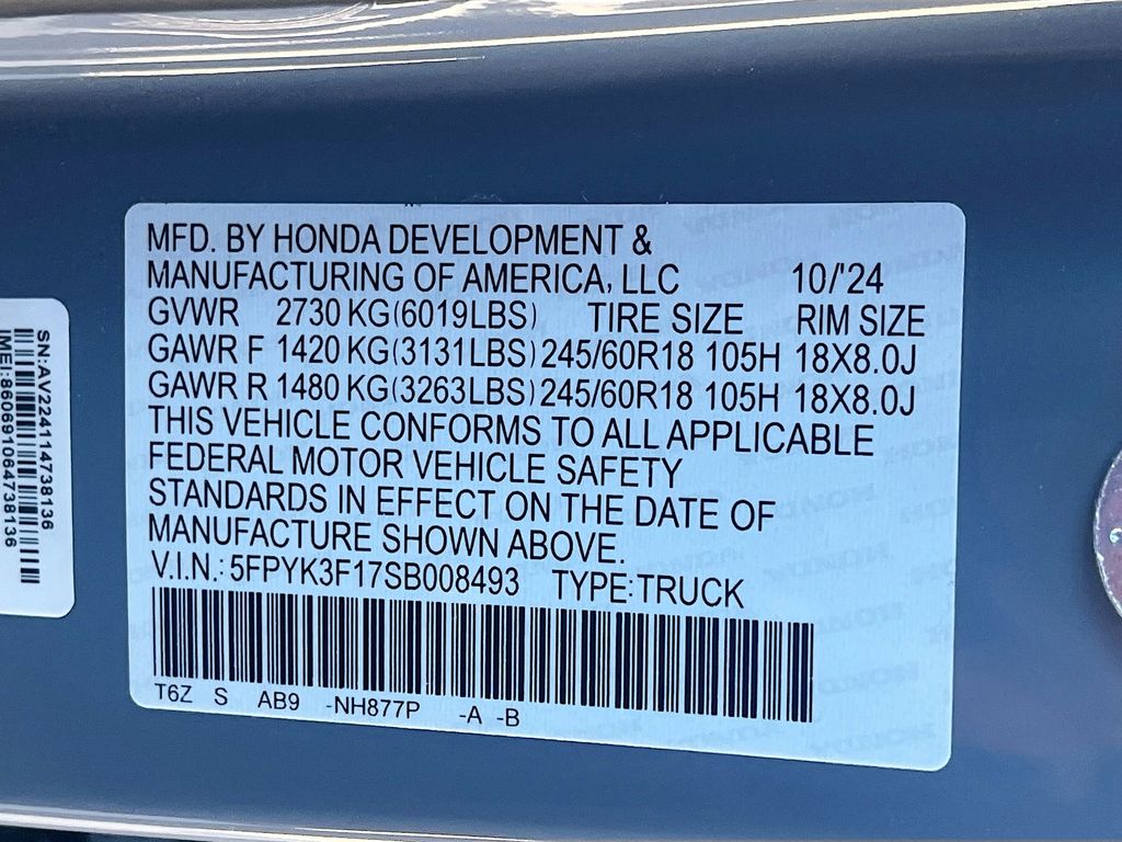 Used 2025 Blue Honda Sport image 31
