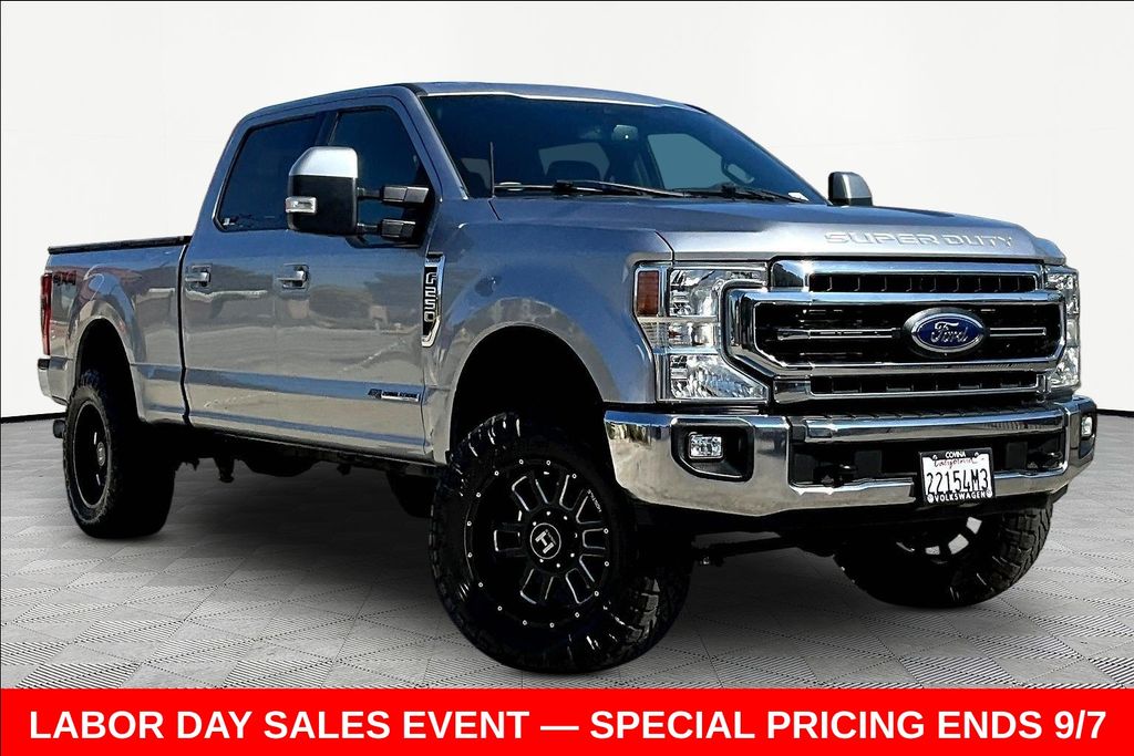 Silver Metallic 2022 Ford F-250 Super Duty Pickup Truck Four-Wheel Drive Automatic