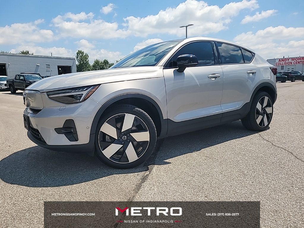 Silver 2023 Volvo C40 Recharge SUV / Crossover All-Wheel Drive 1-Speed Automatic