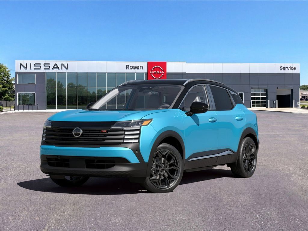 Arctic Ice Blue Metallic/Super Black 2026 Nissan Kicks SUV / Crossover All-Wheel Drive Continuously Variable Transmission
