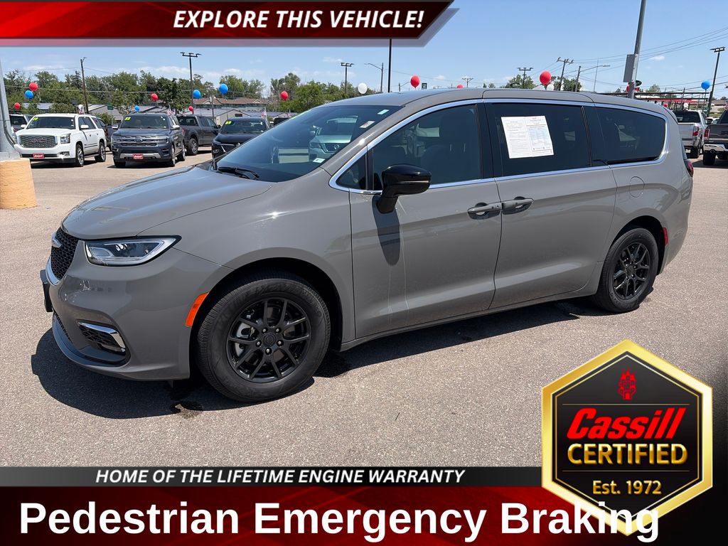 Ceramic Gray Clearcoat 2025 Chrysler Pacifica Minivan Front-Wheel Drive 9-Speed Automatic