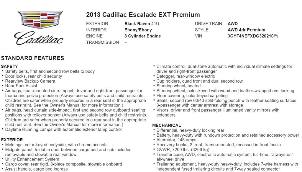 2013 Cadillac Escalade EXT Premium 32