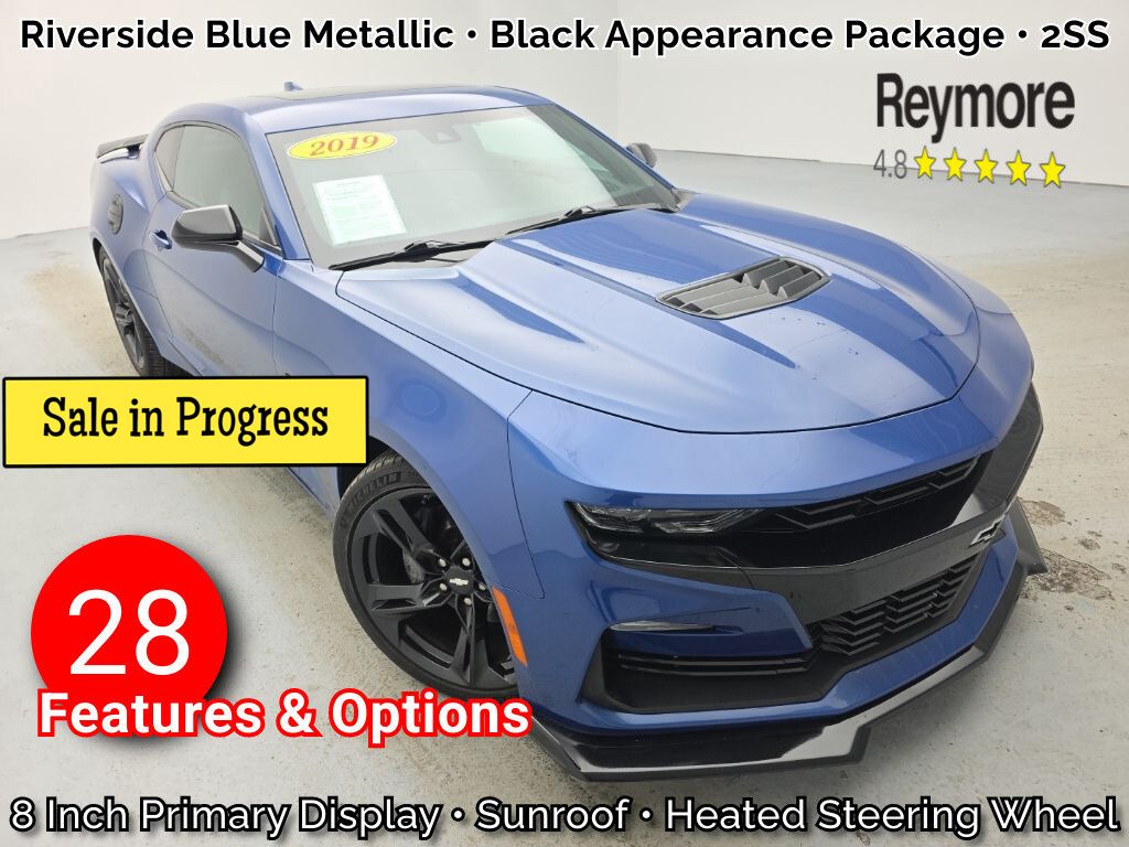Riverside Blue Metallic 2019 Chevrolet Camaro 2SS Coupe RWD Coupe Rear-Wheel Drive Automatic