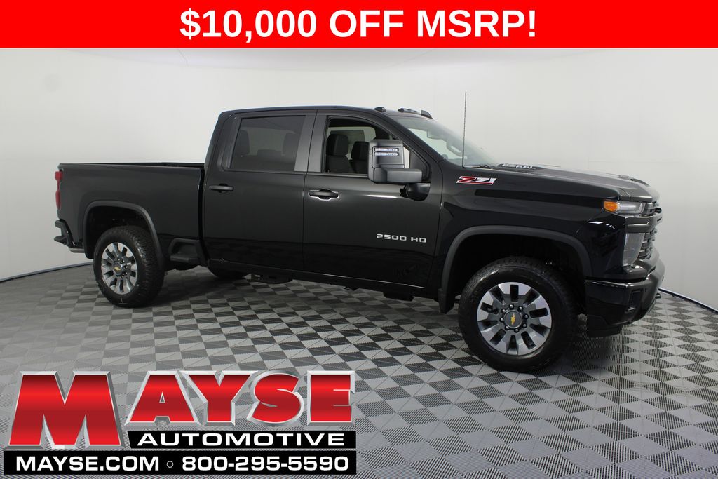 Black 2026 Chevrolet Silverado 2500HD Pickup Truck Four-Wheel Drive Automatic