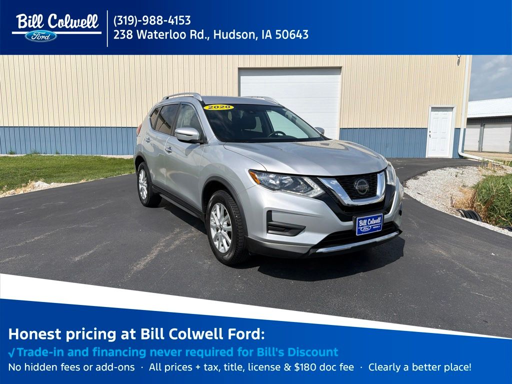 Brilliant Silver Metallic 2020 Nissan Rogue SUV / Crossover All-Wheel Drive Continuously Variable Transmission