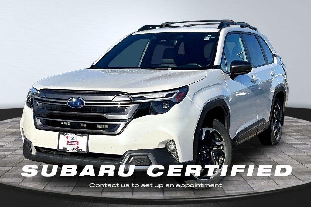 Crystal White Pearl 2025 Subaru Forester Limited Crossover AWD SUV / Crossover All-Wheel Drive Continuously Variable Transmission