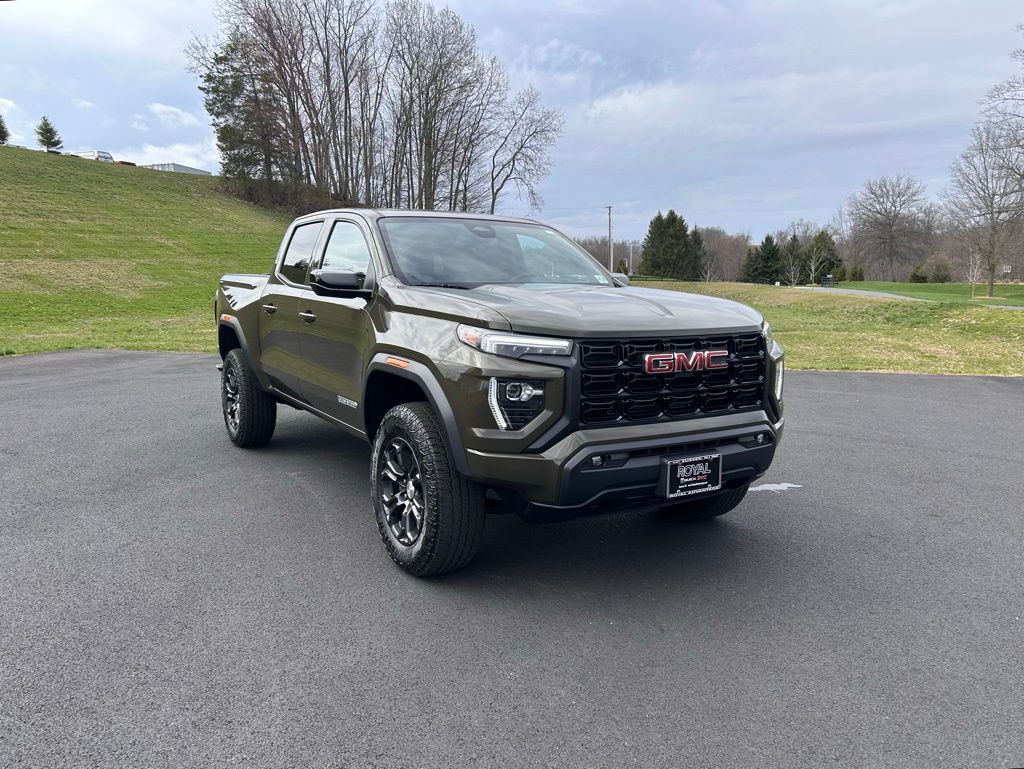 Deep Bronze Metallic 2023 GMC Canyon Elevation Crew Cab 4WD Pickup Truck Four-Wheel Drive 8-Speed Automatic