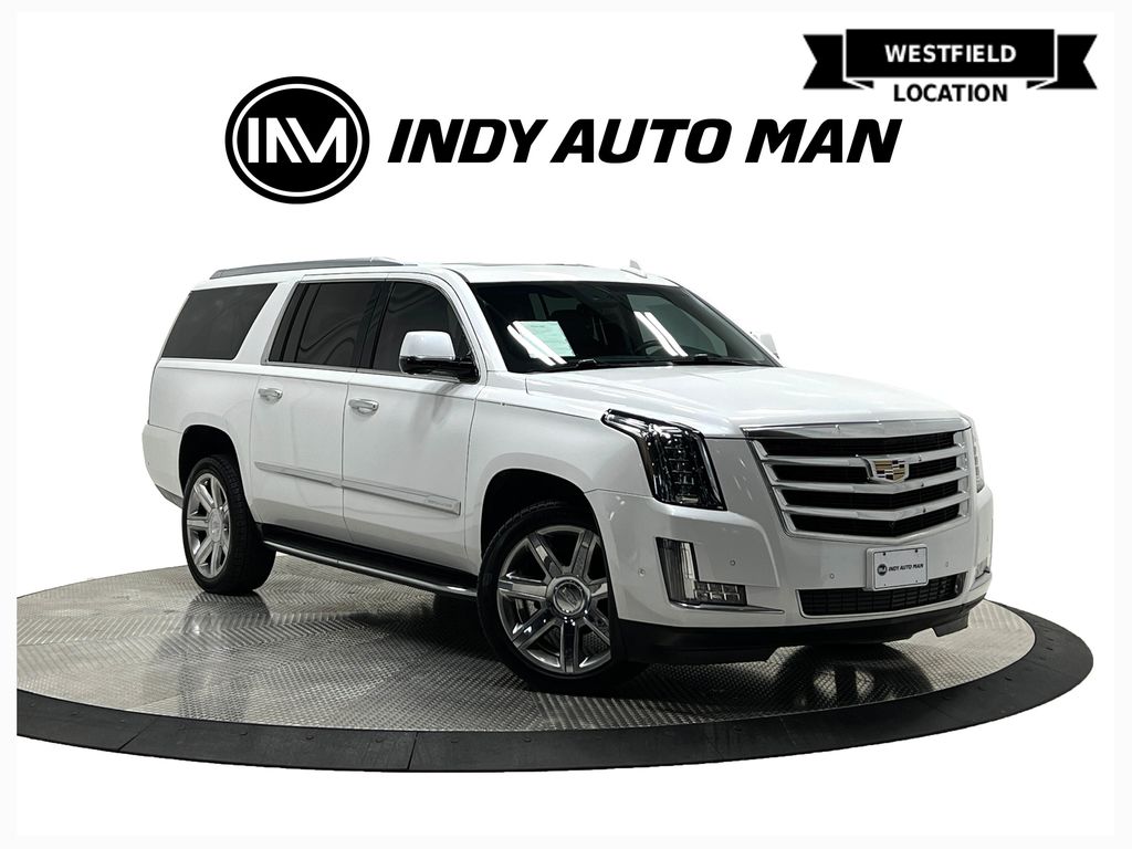 Crystal White Tricoat 2019 Cadillac Escalade ESV Luxury 4WD SUV / Crossover Four-Wheel Drive