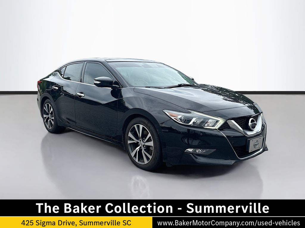 Super Black 2016 Nissan Maxima Sedan Front-Wheel Drive Continuously Variable Transmission