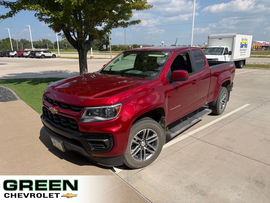Cherry Red Tintcoat 2021 Chevrolet Colorado Pickup Truck Four-Wheel Drive 8-Speed Automatic