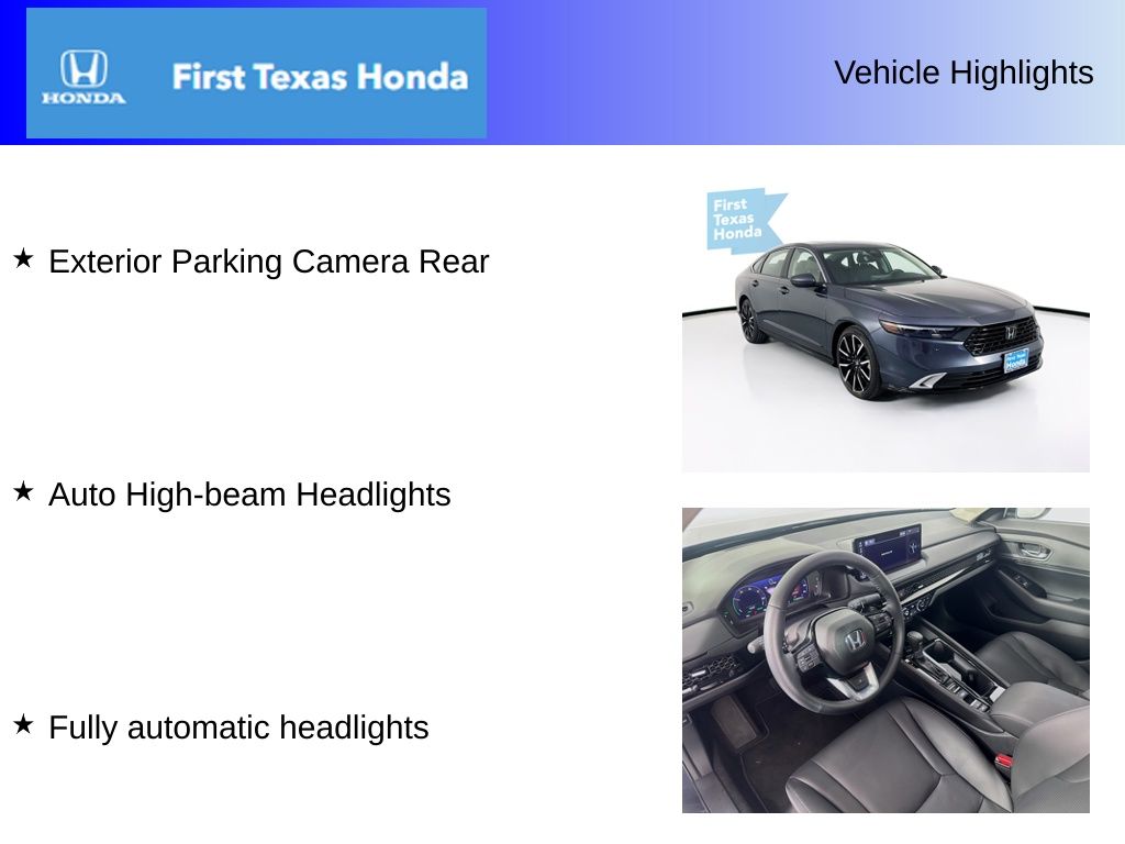 Used Car 2025 Honda Accord Hybrid  Touring For Sale Under $35,000 In Austin, Texas