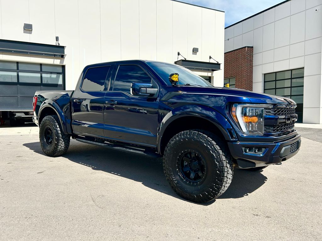 Blue Metallic 2022 Ford F-150 Pickup Truck Four-Wheel Drive Automatic