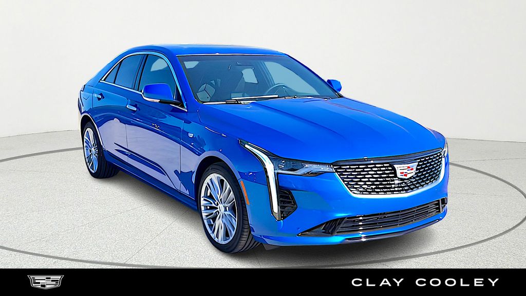 Coastal Blue Metallic 2026 Cadillac CT4 Premium Luxury RWD Sedan Rear-Wheel Drive 8-Speed Automatic
