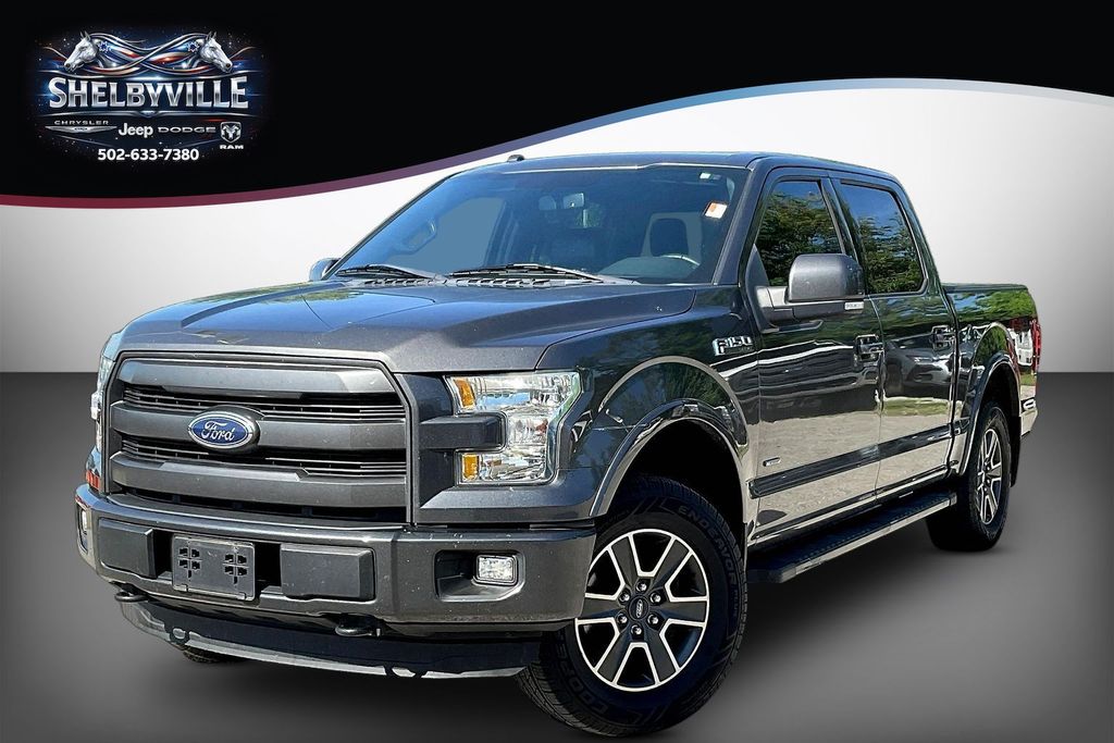 Gray (Magnetic) 2016 Ford F-150 Pickup Truck Four-Wheel Drive 6-Speed Automatic