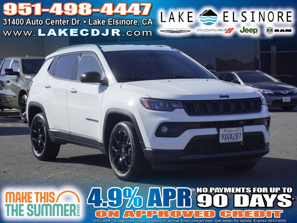 Bright White Clearcoat 2026 Jeep Compass SUV / Crossover Four-Wheel Drive 8-Speed Automatic