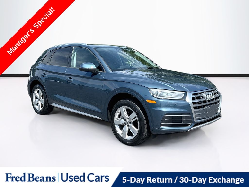 Blue Metallic 2018 Audi Q5 SUV / Crossover All-Wheel Drive 7-Speed Automatic