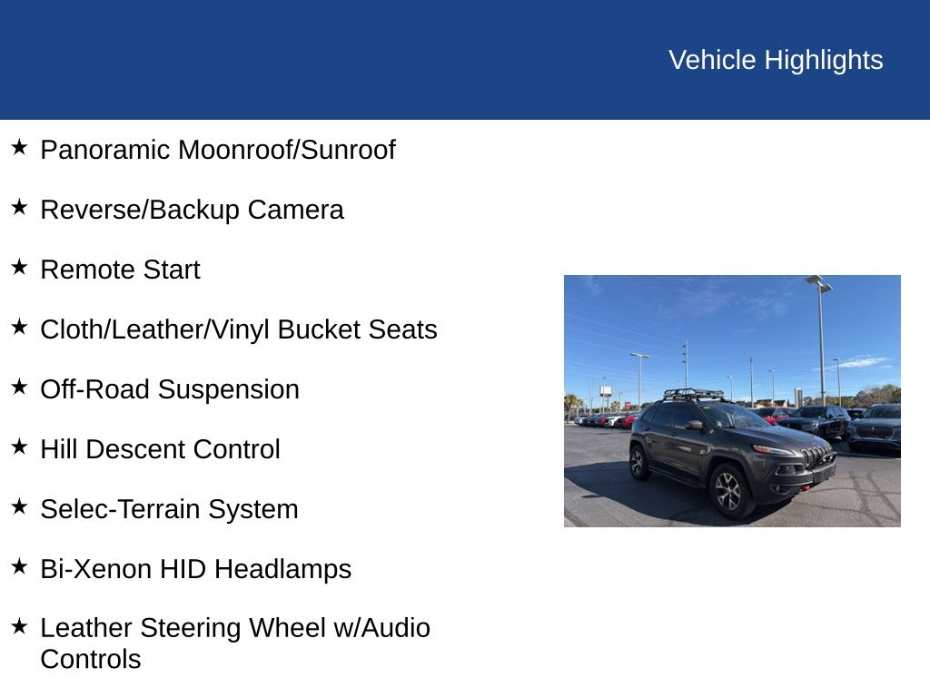 2017 Jeep Cherokee Trailhawk 4x4