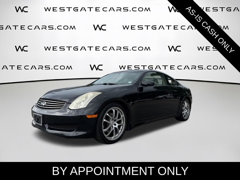 Black Obsidian 2006 INFINITI G35 Coupe Rear-Wheel Drive 6-Speed Manual Overdrive