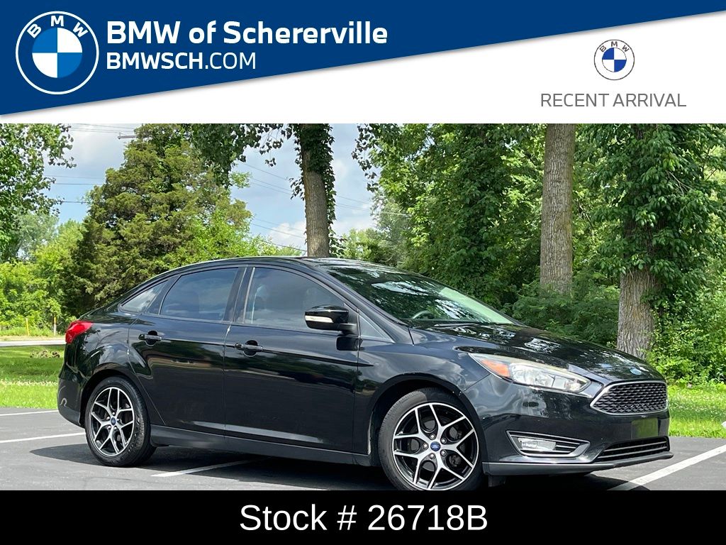 Shadow Black 2017 Ford Focus Sedan Front-Wheel Drive 6-Speed Automatic