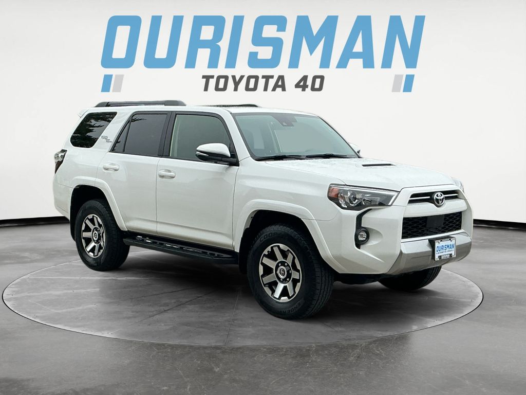 Super White 2021 Toyota 4Runner TRD Off-Road Premium 4WD SUV / Crossover Four-Wheel Drive 5-Speed Automatic Overdrive