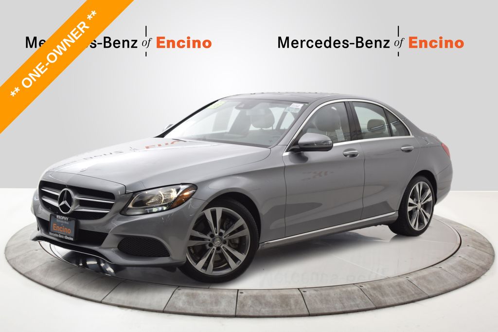 Palladium Silver Metallic 2016 Mercedes-Benz C-Class C 300 Sedan Rear-Wheel Drive 7-Speed Automatic