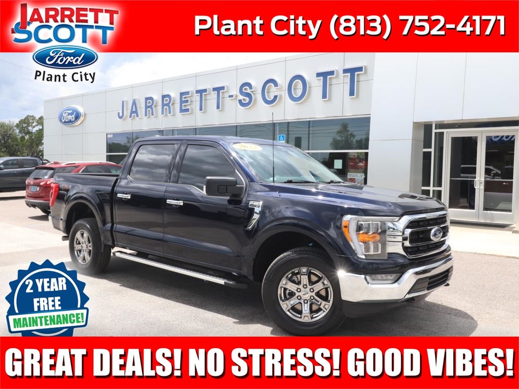 Antimatter Blue Metallic 2022 Ford F-150 Pickup Truck Four-Wheel Drive Automatic