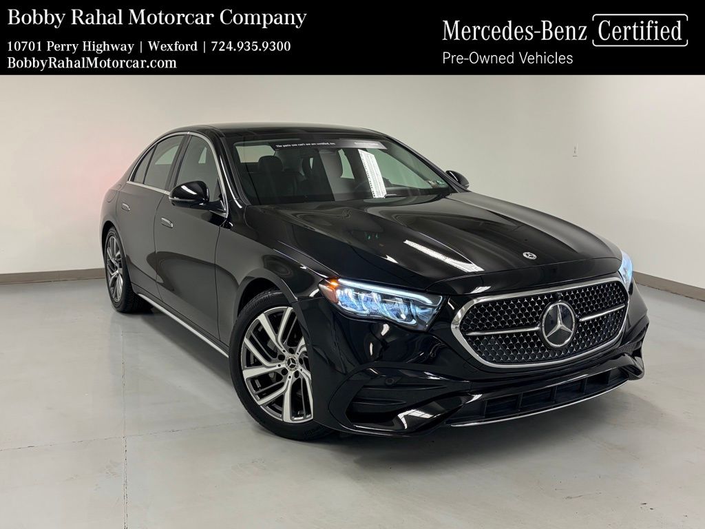 Black 2025 Mercedes-Benz E-Class E 350 4MATIC Sedan All-Wheel Drive 9-Speed Automatic