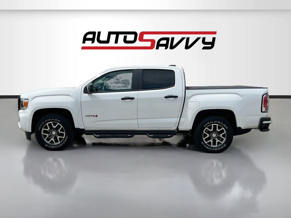 2021 GMC Canyon AT4 w/Leather White at AutoSavvy Houston Northwest