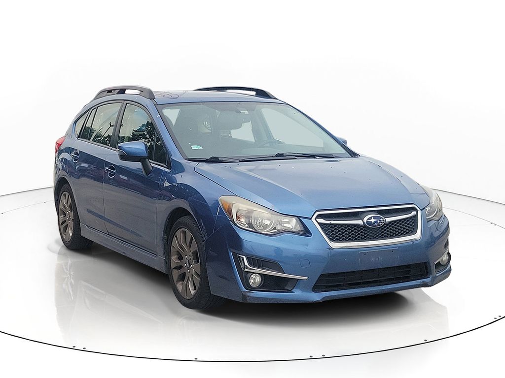 Quartz Blue Pearl 2015 Subaru Impreza Hatchback All-Wheel Drive Continuously Variable Transmission
