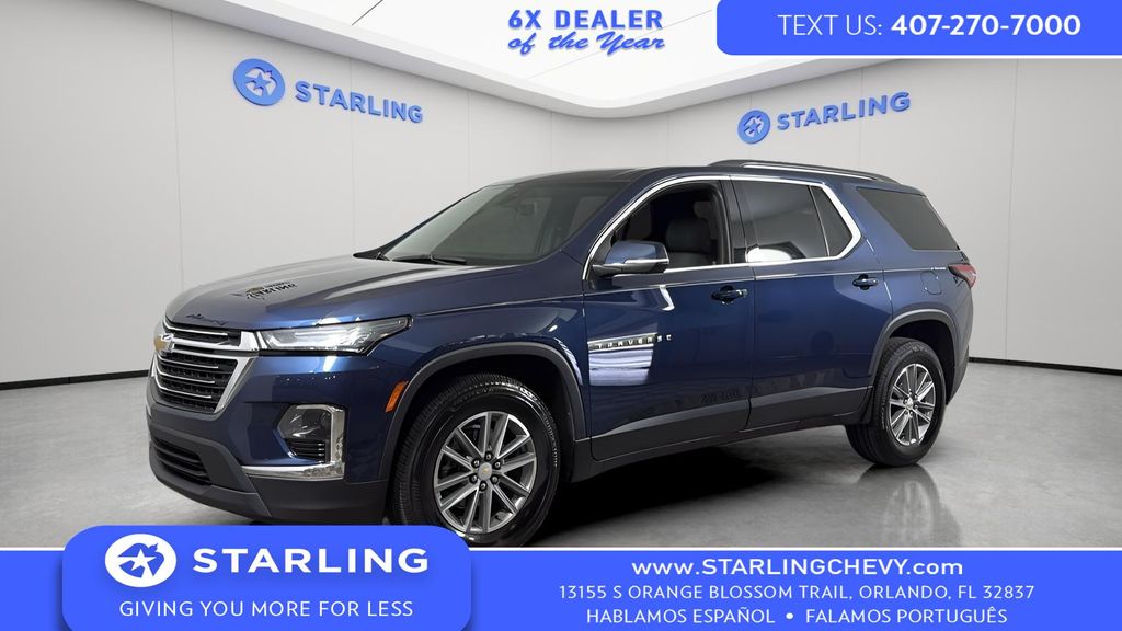 Northsky Blue Metallic 2023 Chevrolet Traverse LT Cloth FWD SUV / Crossover Front-Wheel Drive 9-Speed Automatic