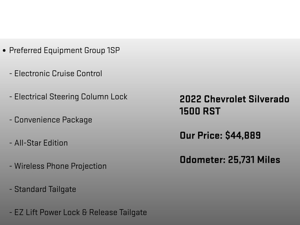 2022 Chevrolet Silverado 1500 RST Gray at Auto Express Mitsubishi