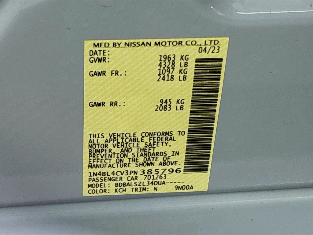 2023 Nissan Altima 2.5 SR