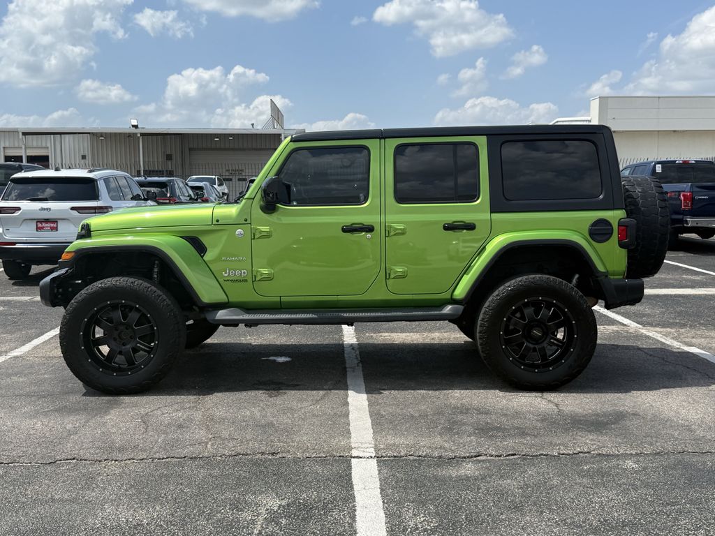 2019 Jeep Wrangler Unlimited Sahara Green at River Oaks CDJR