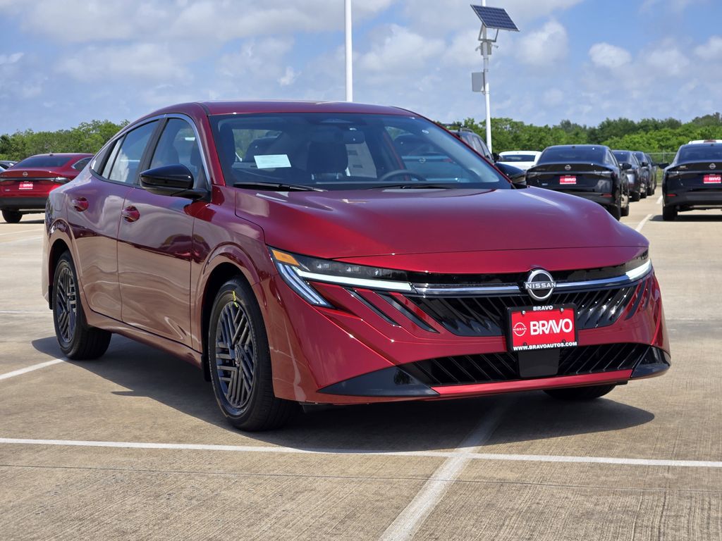 2026 Nissan Sentra SV Red at Central Houston Nissan