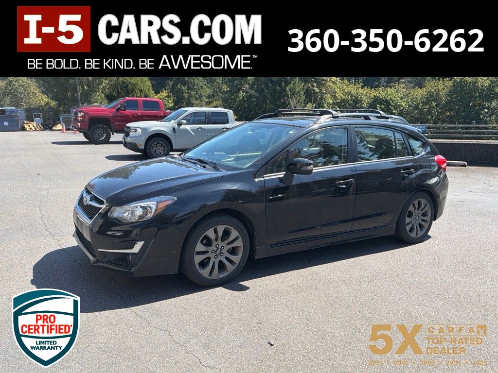 Crystal Black Silica 2016 Subaru Impreza Hatchback All-Wheel Drive Continuously Variable Transmission