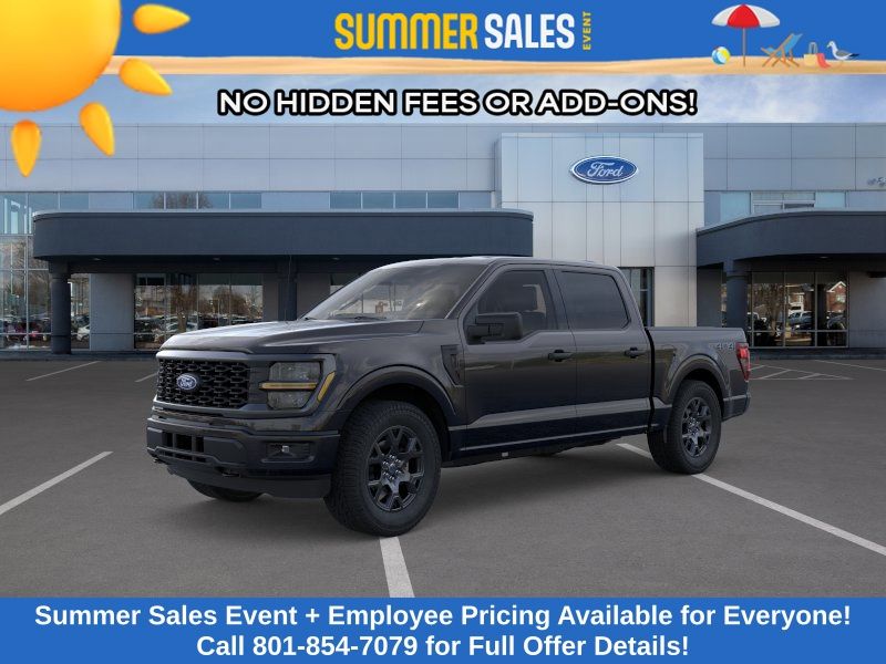Agate Black Metallic 2026 Ford F-150 STX SuperCrew 4WD Pickup Truck Four-Wheel Drive Automatic