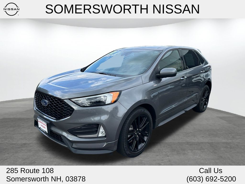 Gray Metallic 2022 Ford Edge SUV / Crossover All-Wheel Drive 8-Speed Automatic