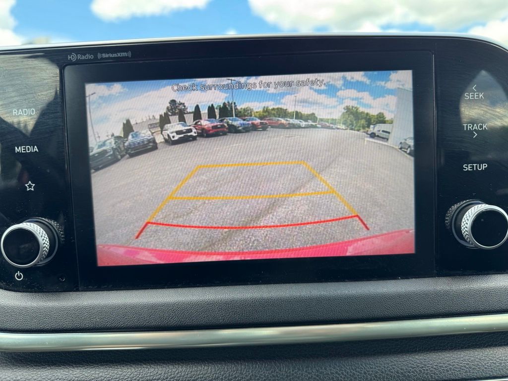 2021 Hyundai Sonata SEL Red at Phil Fitts Ford
