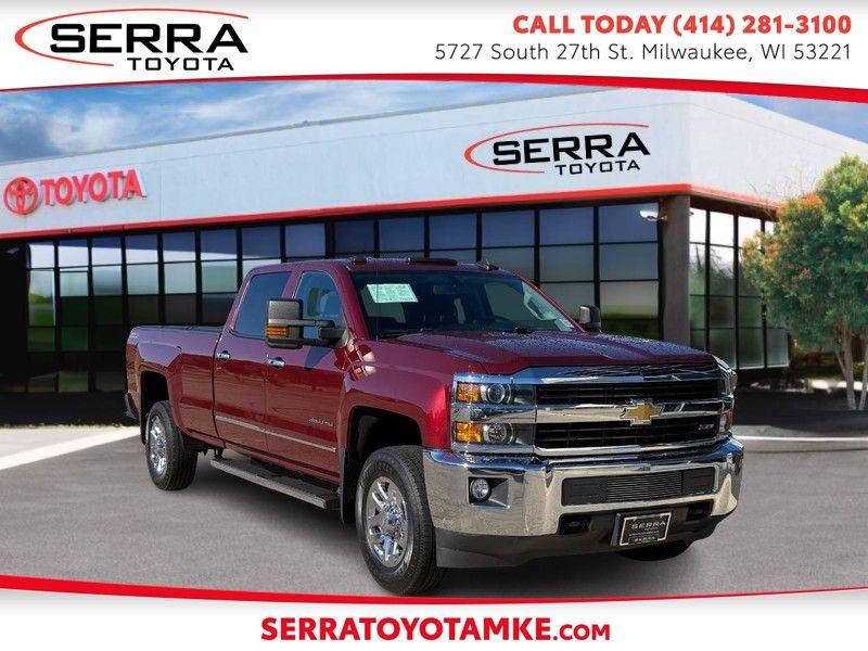 Red (Deep Ruby Metallic) 2015 Chevrolet Silverado 3500HD LT Crew Cab 4WD Pickup Truck Four-Wheel Drive 6-Speed Automatic Overdrive