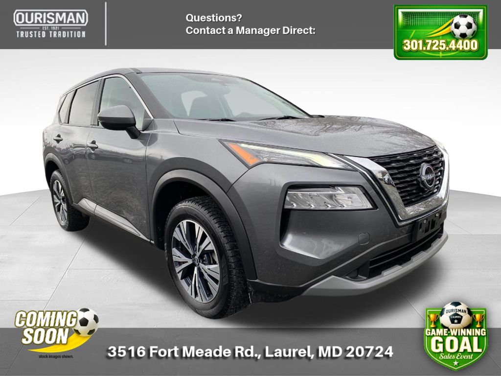 Gray (Gun Metallic) 2022 Nissan Rogue SV AWD SUV / Crossover All-Wheel Drive Continuously Variable Transmission