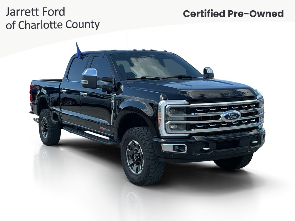 Agate Black Metallic 2024 Ford F-250 Super Duty Pickup Truck Four-Wheel Drive Automatic
