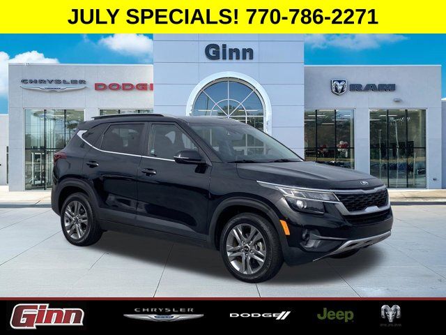 Cherry Black 2021 Kia Seltos SUV / Crossover Front-Wheel Drive Continuously Variable Transmission