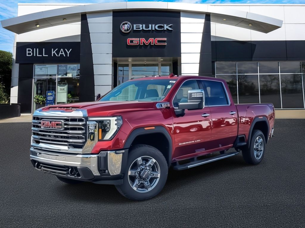 Volcanic Red Tintcoat 2026 GMC Sierra 2500HD SLT Crew Cab 4WD Pickup Truck Four-Wheel Drive Automatic