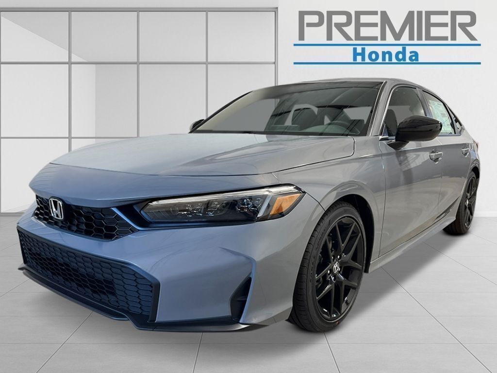 Gray 2026 Honda Civic Sedan Front-Wheel Drive Continuously Variable Transmission
