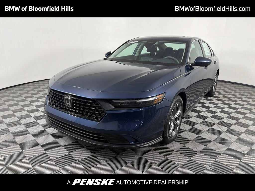 Canyon River Blue Metallic 2024 Honda Accord Sedan Front-Wheel Drive Continuously Variable Transmission
