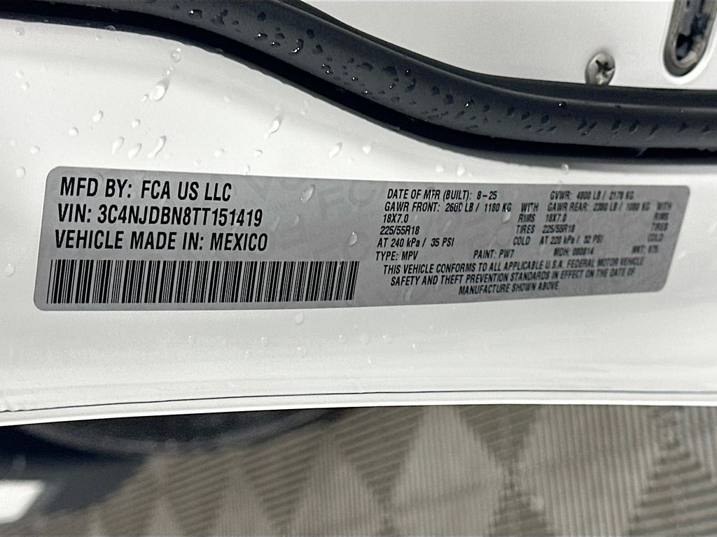 New 2026 White Jeep Latitude Altitude image 18