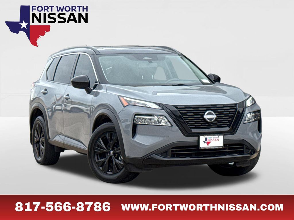 Boulder Gray Pearl/Super Black 2023 Nissan Rogue SV FWD SUV / Crossover Front-Wheel Drive Continuously Variable Transmission